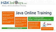 JAVA Online Training And Job Assistance By H2KInfosys
