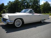 1957 FORD Ford Thunderbird Colonial White with Red Interior