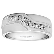 Shop Mens Diamond Wedding Ring with White Gold