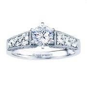 Buy Rm1120-14k White Gold Vintage Engagement Ring